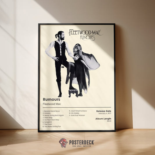 Fleetwood Mac 'Rumours' Album Poster
