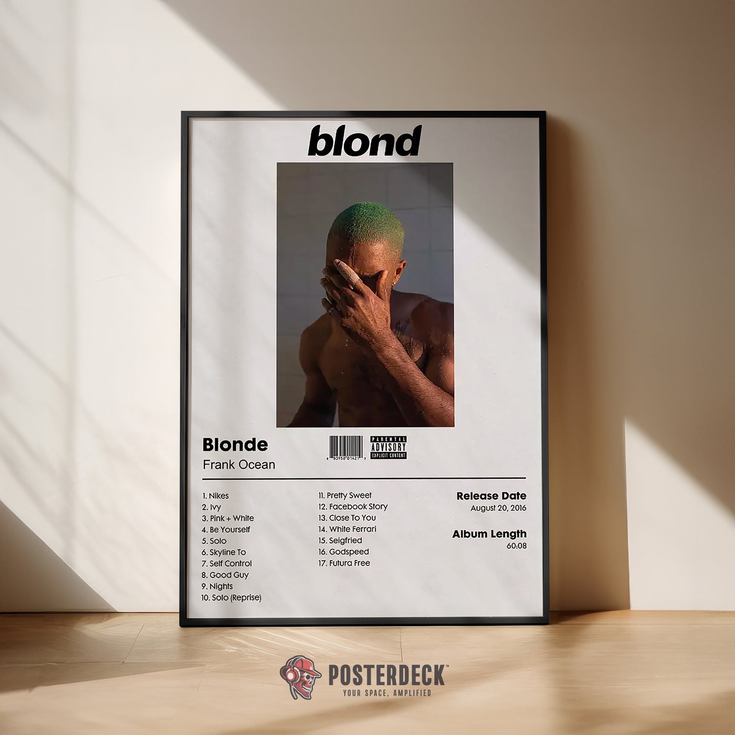 Frank Ocean 'BLONDE' Album Poster