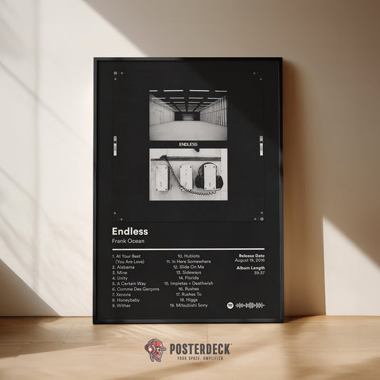 Frank Ocean 'Endless' (Black Edition) Album Poster