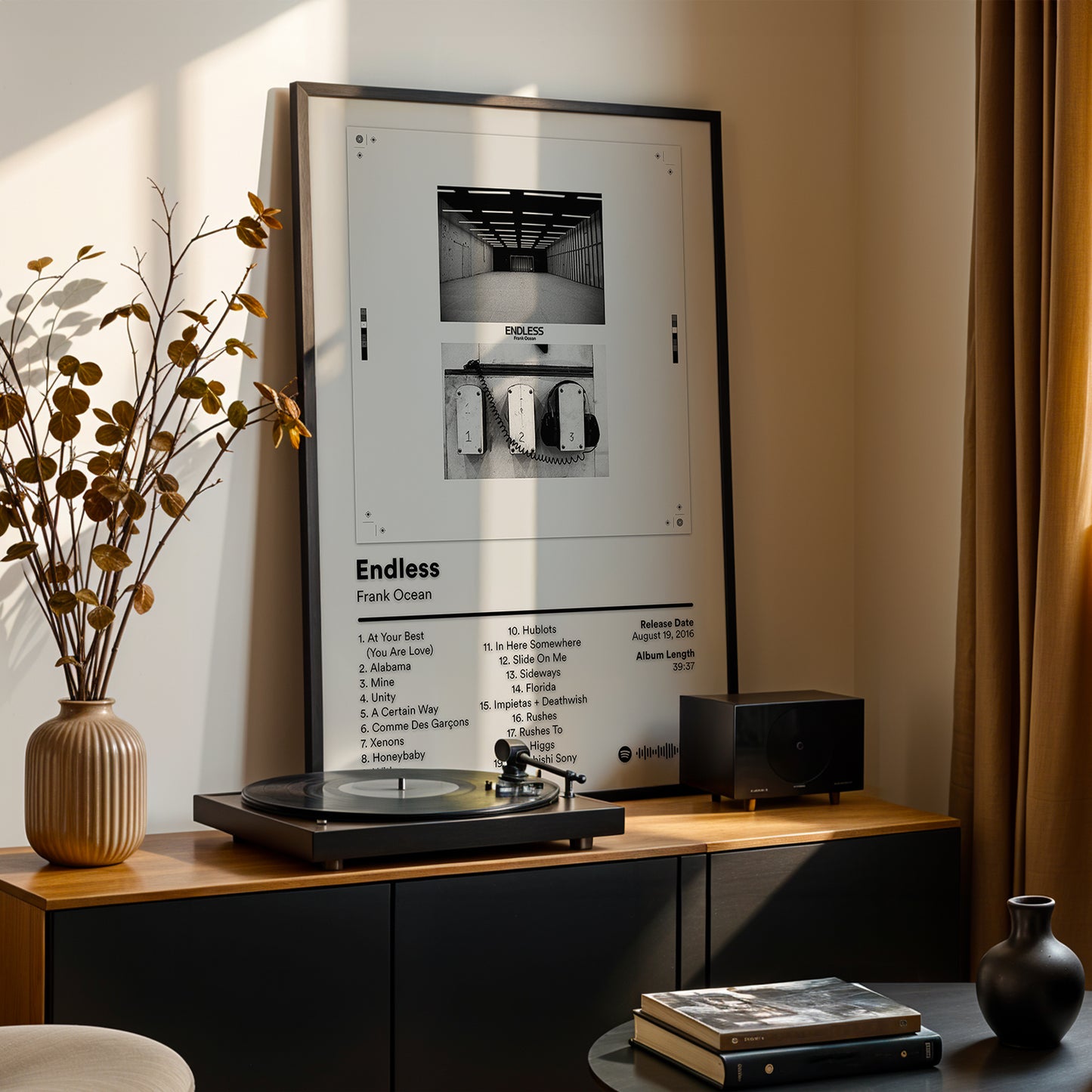 Frank Ocean 'Endless' (White Edition) Album Poster