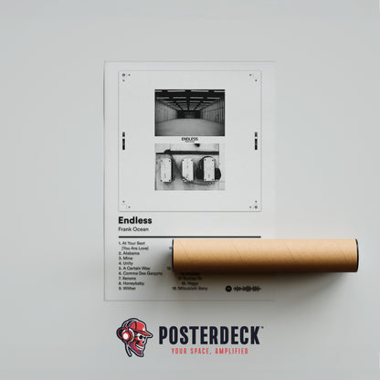 Frank Ocean 'Endless' (White Edition) Album Poster