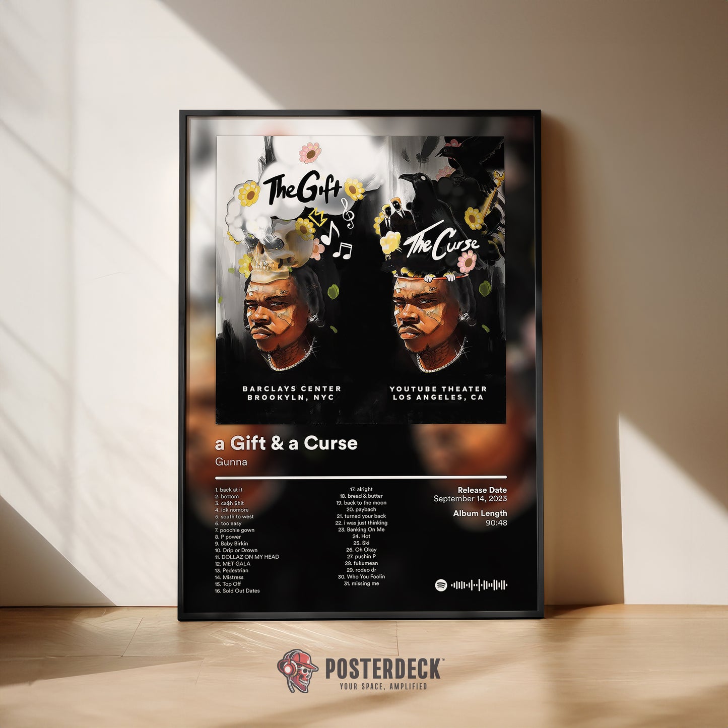 Gunna 'A Gift & A Curse' (Deluxe) Album Poster