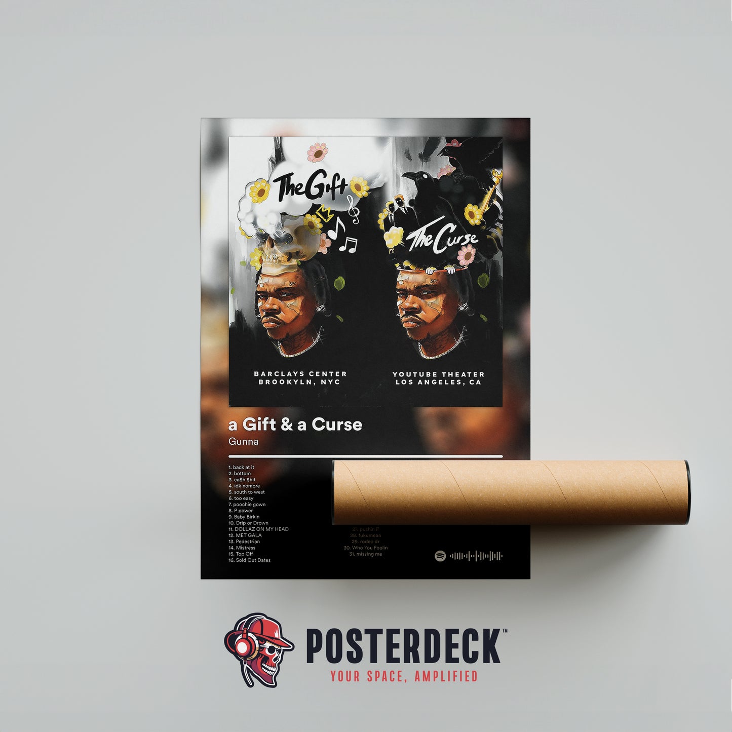 Gunna 'A Gift & A Curse' (Deluxe) Album Poster