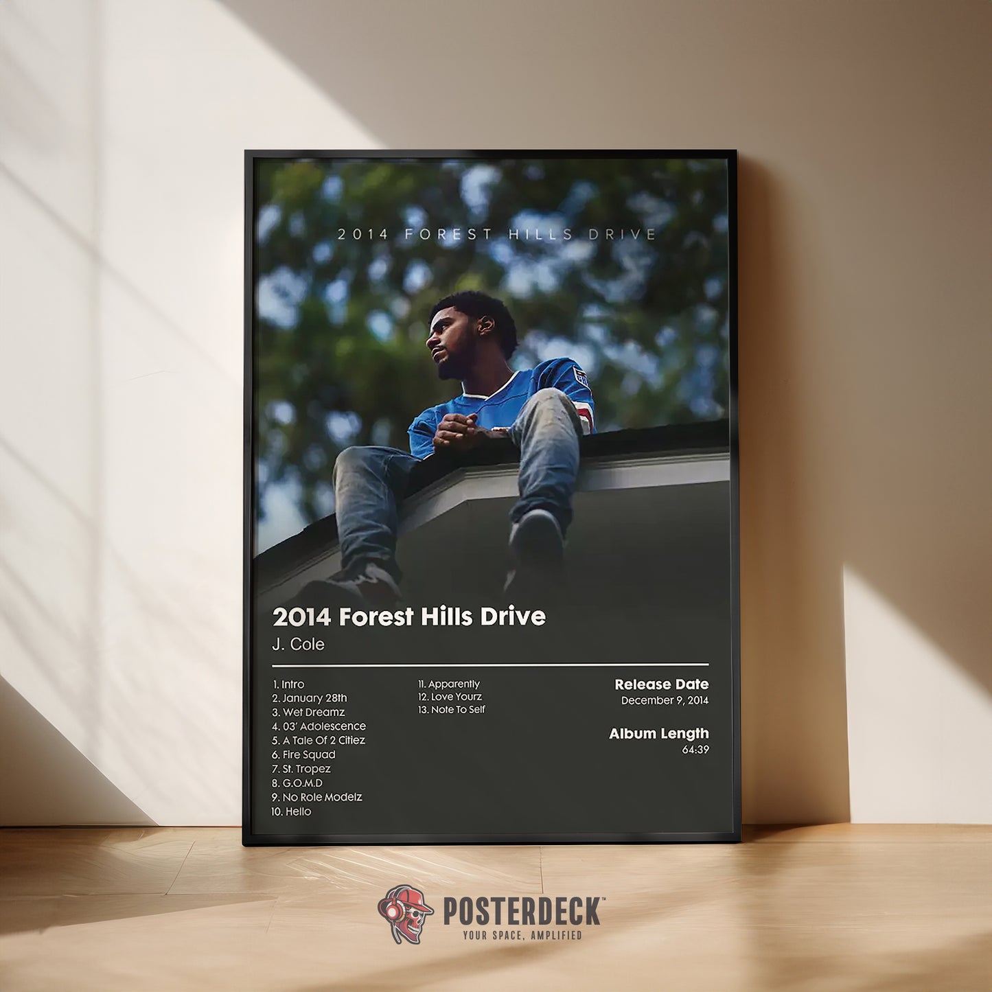 J. Cole '2014 Forest Hills Drive' Album Poster