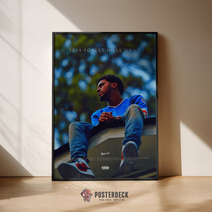J. Cole '2014 Forest Hills Drive' Poster