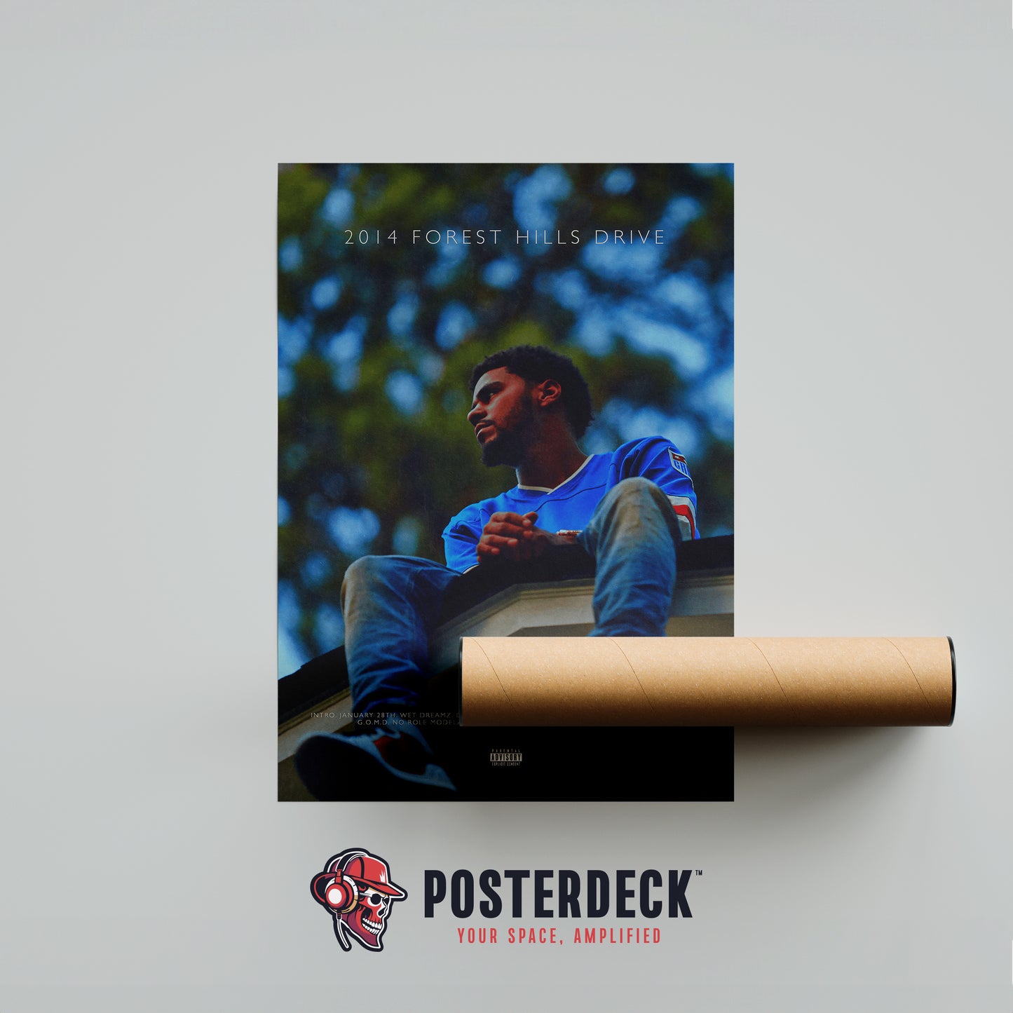 J. Cole '2014 Forest Hills Drive' Poster