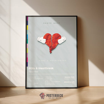 Kanye West '808s & Heartbreak' Album Poster