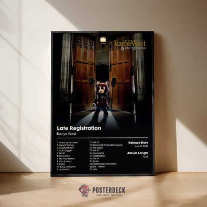 Kanye West 'Late Registration' Album Poster