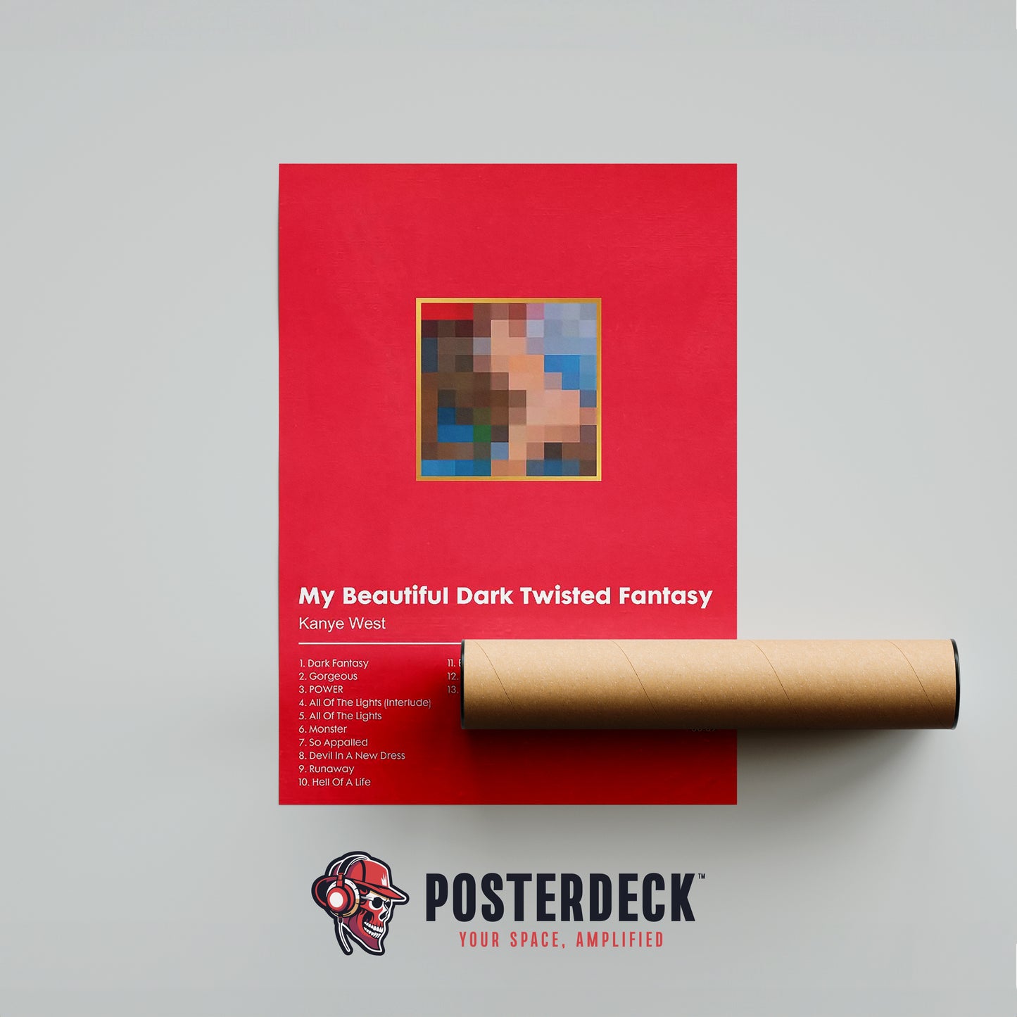 Kanye West 'My Beautiful Dark Twisted Fantasy' Album Poster