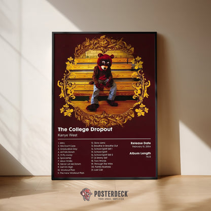 Kanye West 'The College Dropout' Album Poster