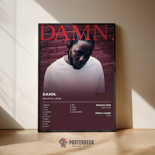 Kendrick Lamar 'Damn' Album Poster