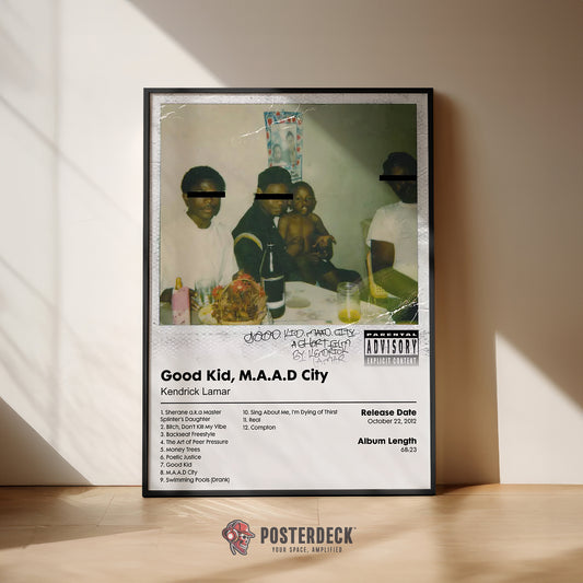 Kendrick Lamar 'Good Kid M.A.A.D City' Album Poster