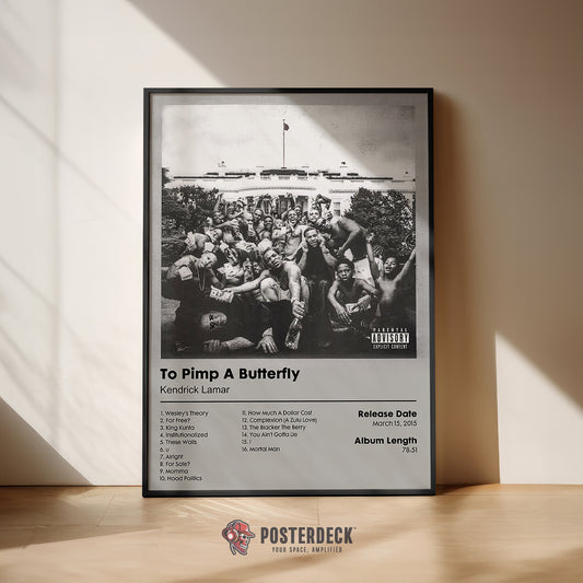 Kendrick Lamar 'Lamar To Pimp A Butterfly' Album Poster