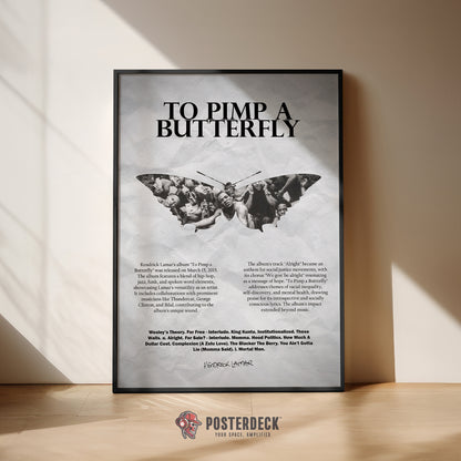 Kendrick Lamar 'Lamar To Pimp A Butterfly' Poster