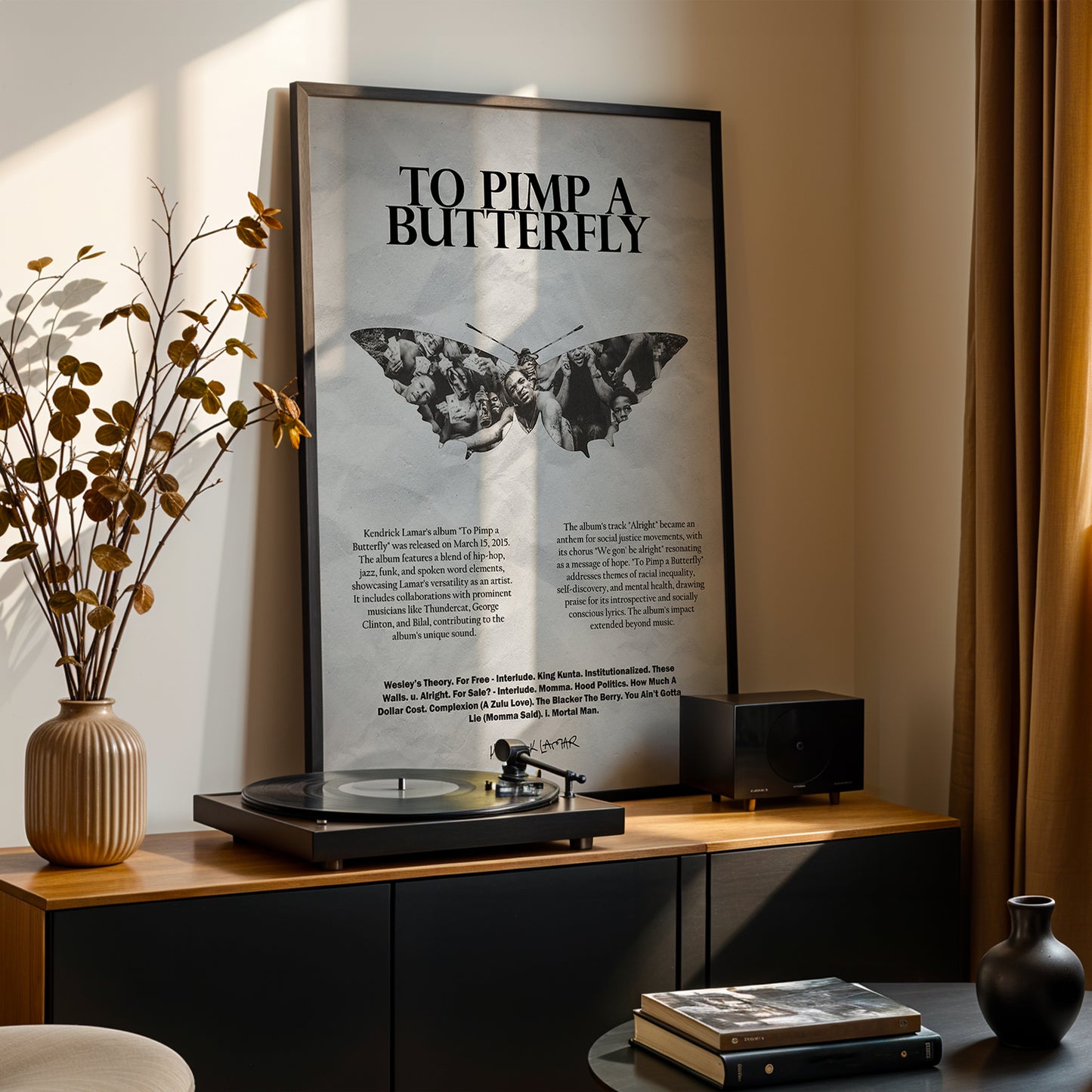 Kendrick Lamar 'Lamar To Pimp A Butterfly' Poster