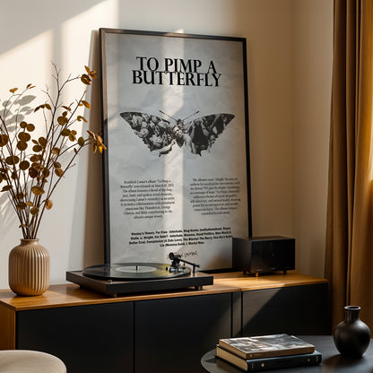 Kendrick Lamar 'Lamar To Pimp A Butterfly' Poster