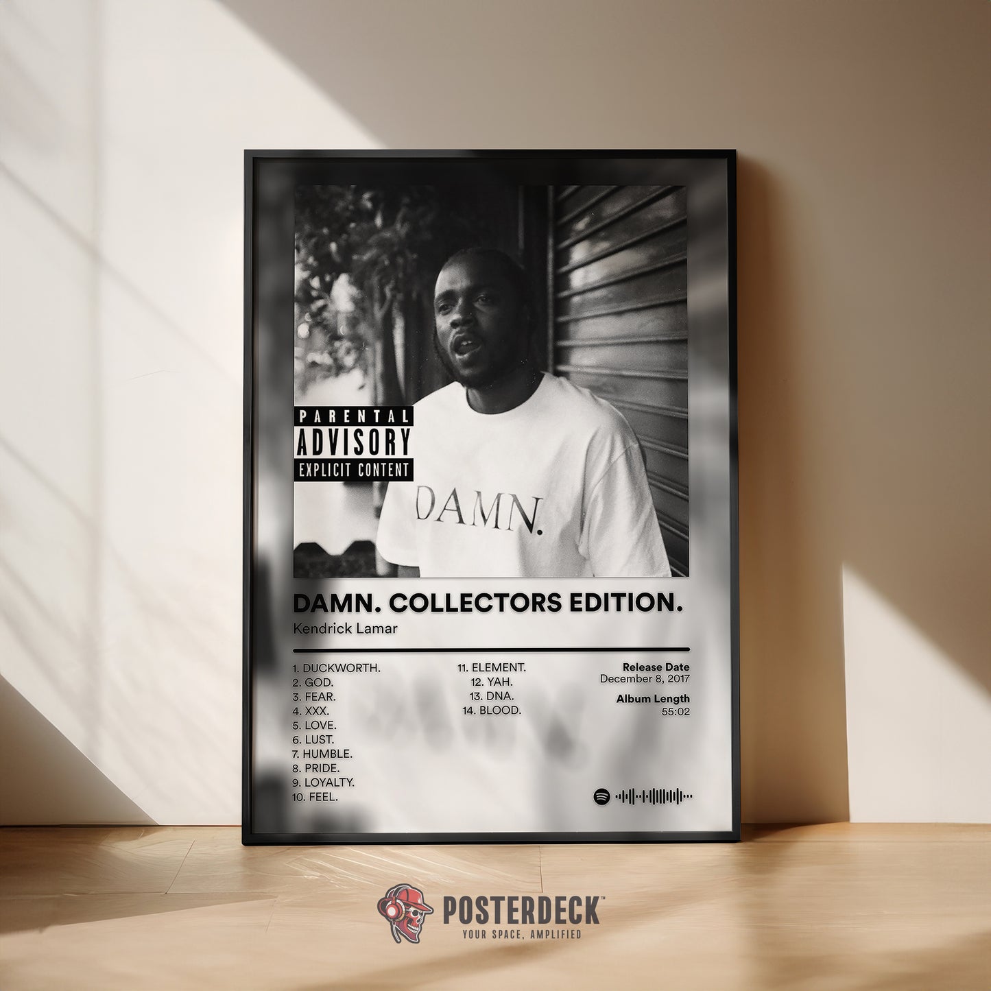 Kendrick Lamar 'Damn. Collectors Edition.' Album Poster