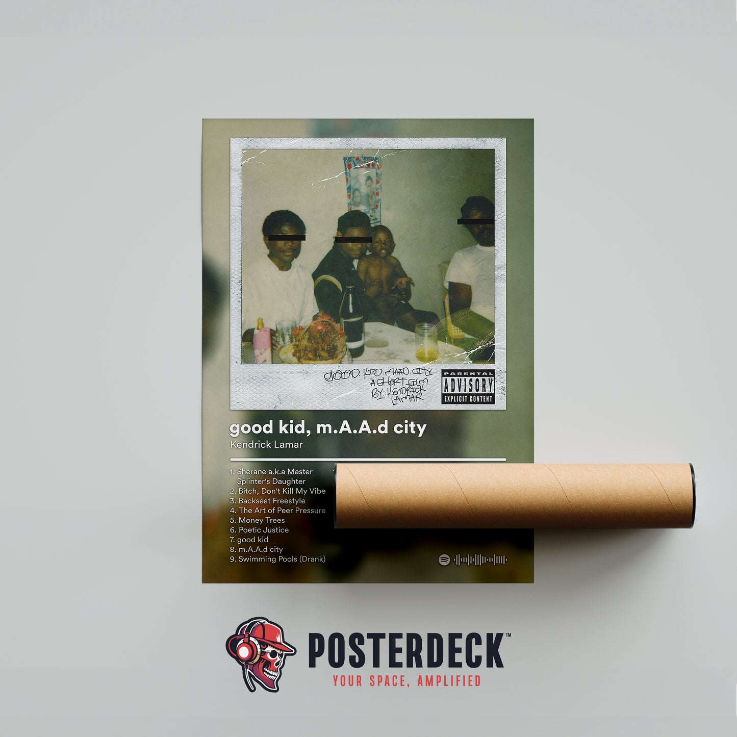 Kendrick Lamar 'Good Kid, M.A.A.D City' Album Poster
