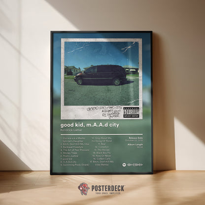 Kendrick Lamar 'Good Kid, M.A.A.D City' (Deluxe) Album Poster