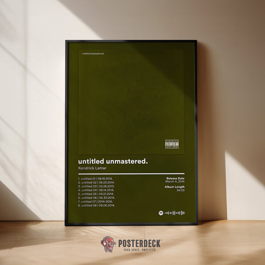 Kendrick Lamar 'Untitled Unmastered' Album Poster