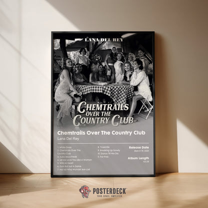 Lana Del Rey 'Chemtrails Over The Country Club' Album Poster