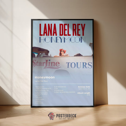 Lana Del Rey 'Honeymoon' Album Poster