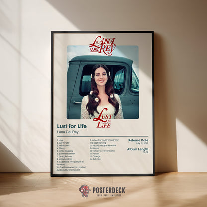 Lana Del Rey 'Lust For Life' Album Poster