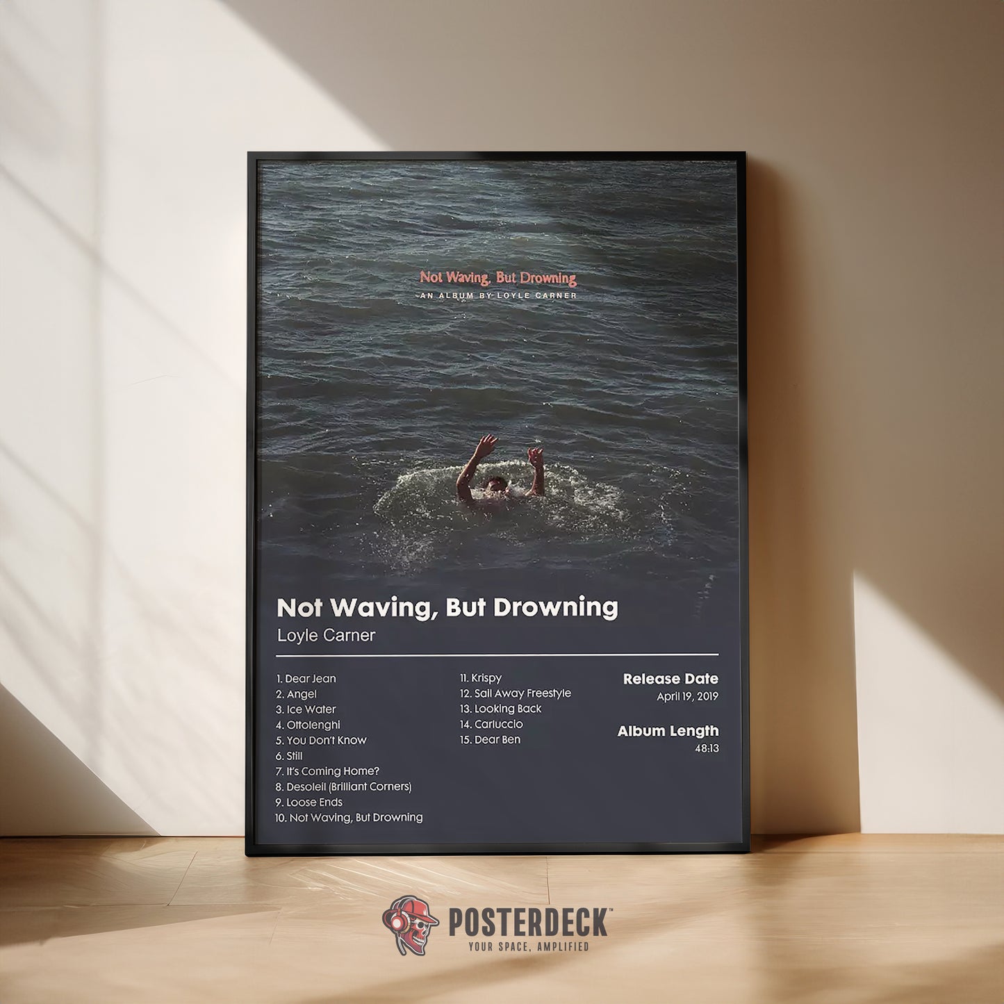 Loyle Carner 'Not Waving, But Drowning' Album Poster