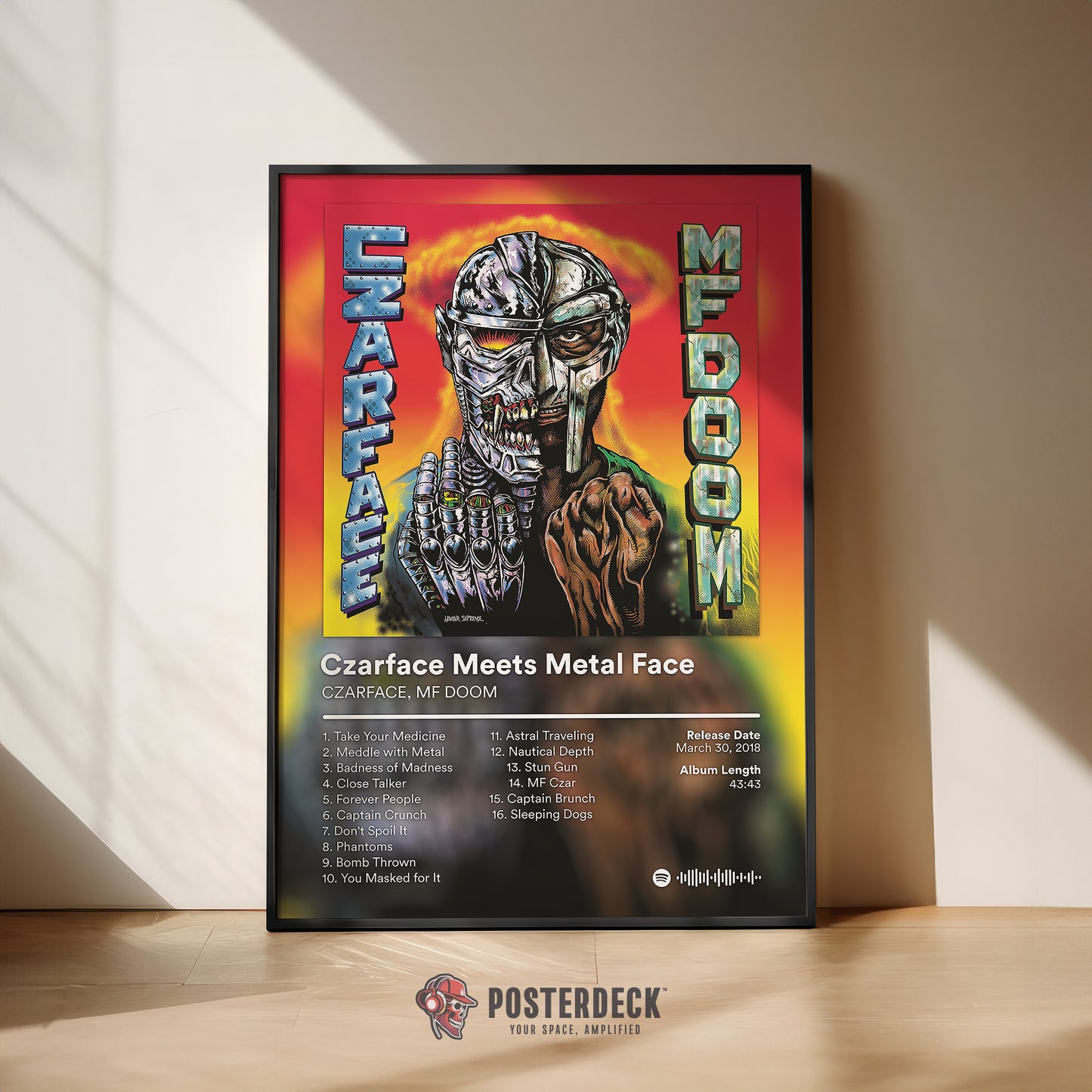 MF DOOM 'Czarface Meets Metal Face' Album Poster