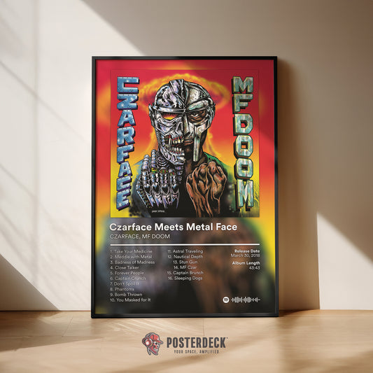 MF DOOM 'Czarface Meets Metal Face' Album Poster