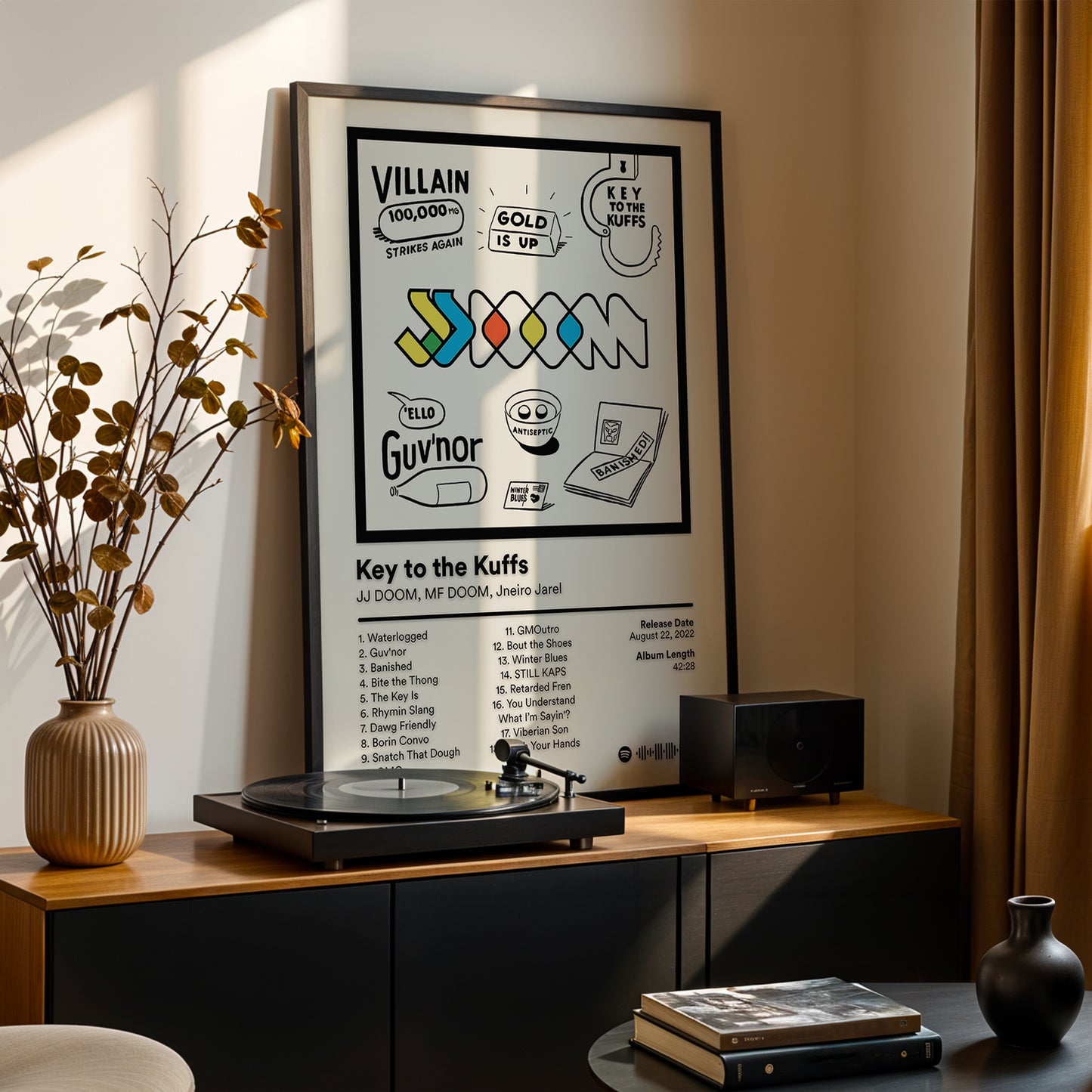 MF DOOM 'Key To The Kuffs' Album Poster