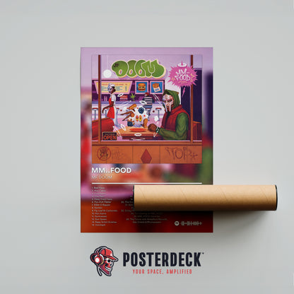 MF DOOM 'MM..Food' (20th Anniversary) Album Poster