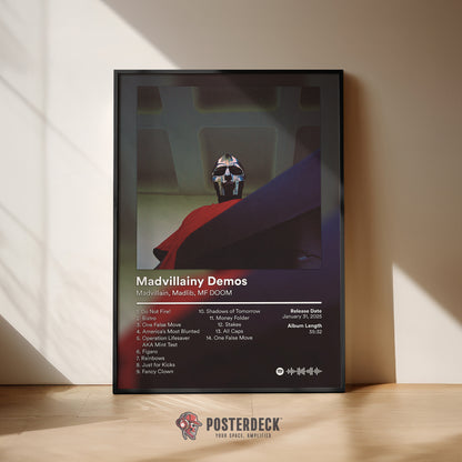 MF DOOM 'Madvillainy Demos' Album Poster