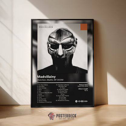 MF DOOM 'Mad Villainy' Album Poster