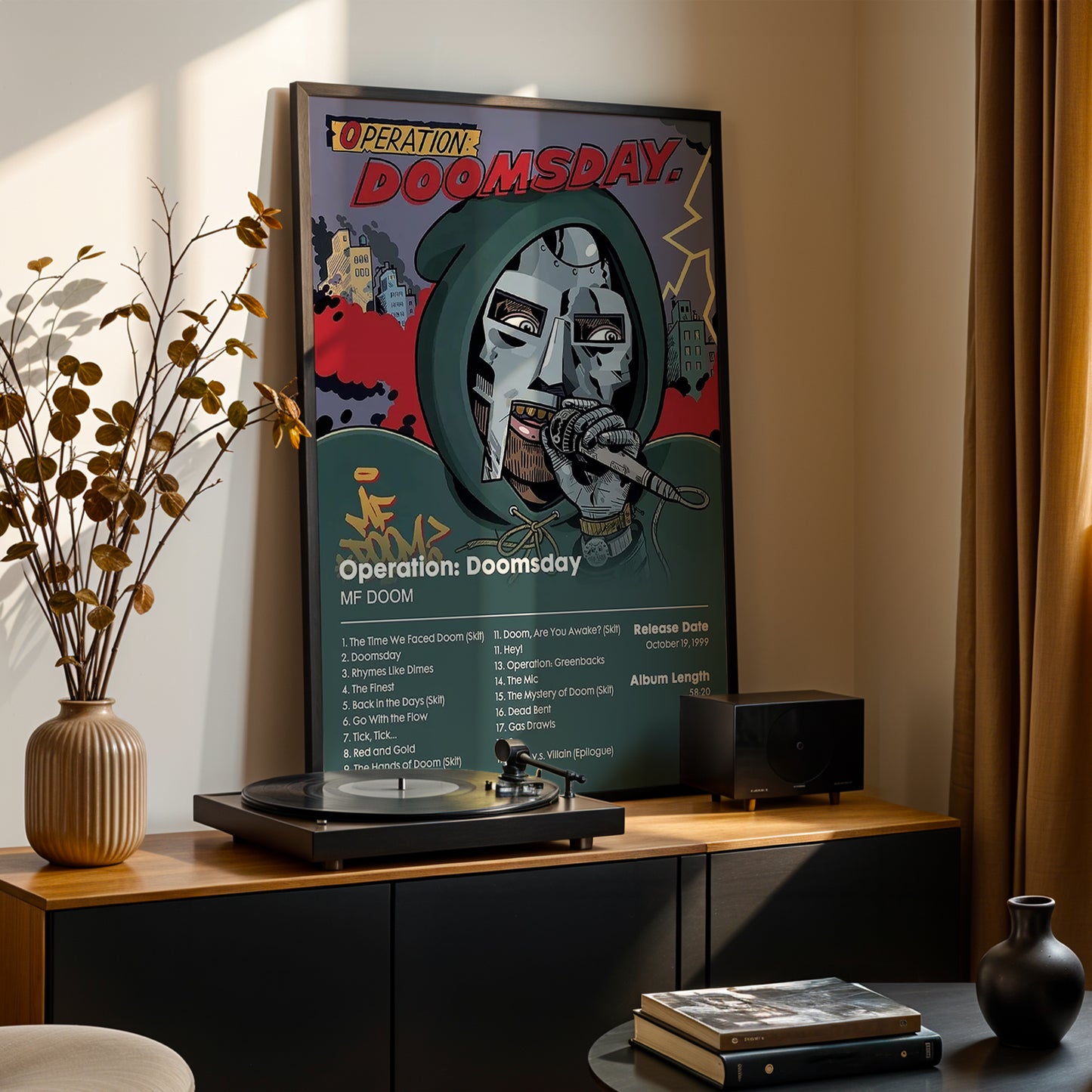 MF DOOM 'Operation: Doomsday' Album Poster