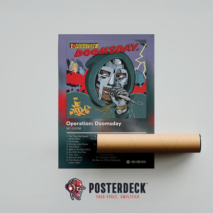 MF DOOM 'Operation: Doomsday' Album Poster