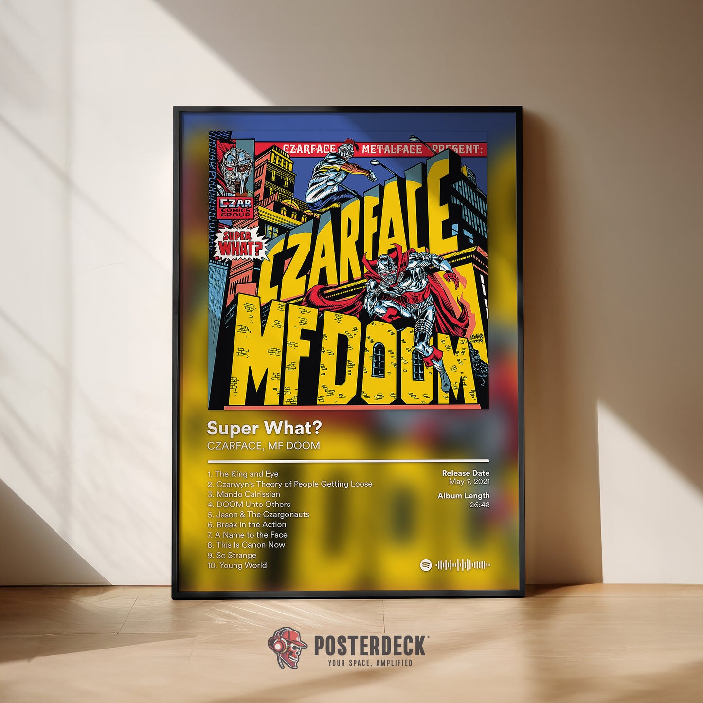 MF DOOM 'Super What?' Album Poster