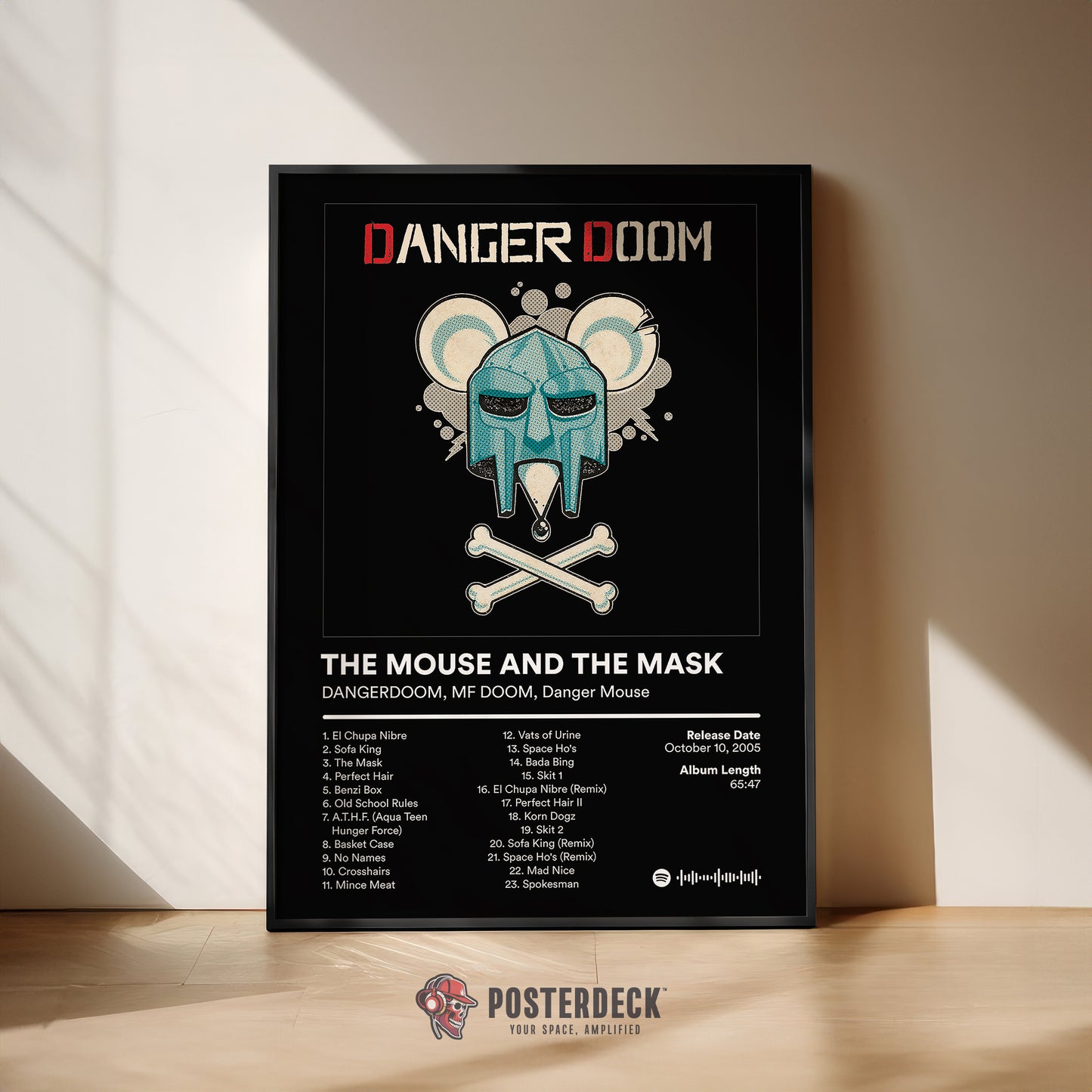 MF DOOM 'The Mouse And The Mask' (Metalface Edition) Album Poster