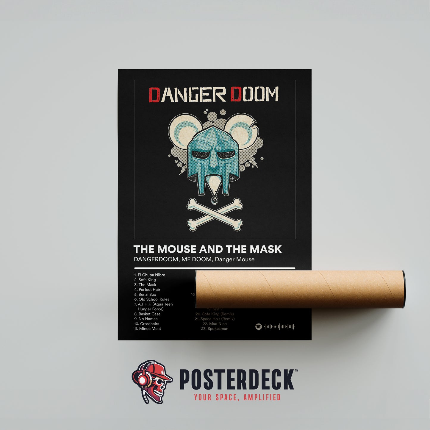 MF DOOM 'The Mouse And The Mask' (Metalface Edition) Album Poster