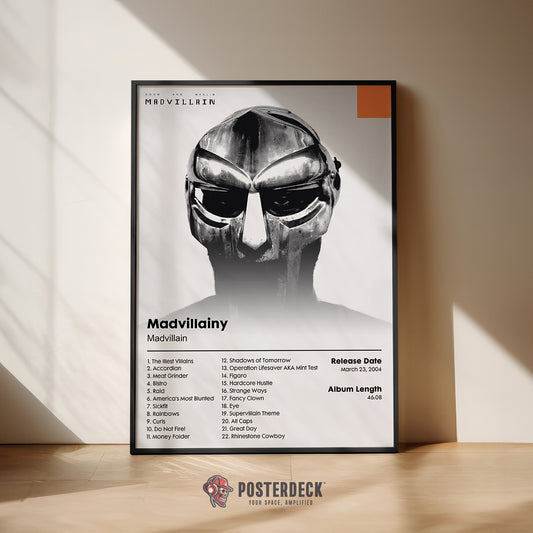 MF DOOM 'Mad Villainy' Album Poster