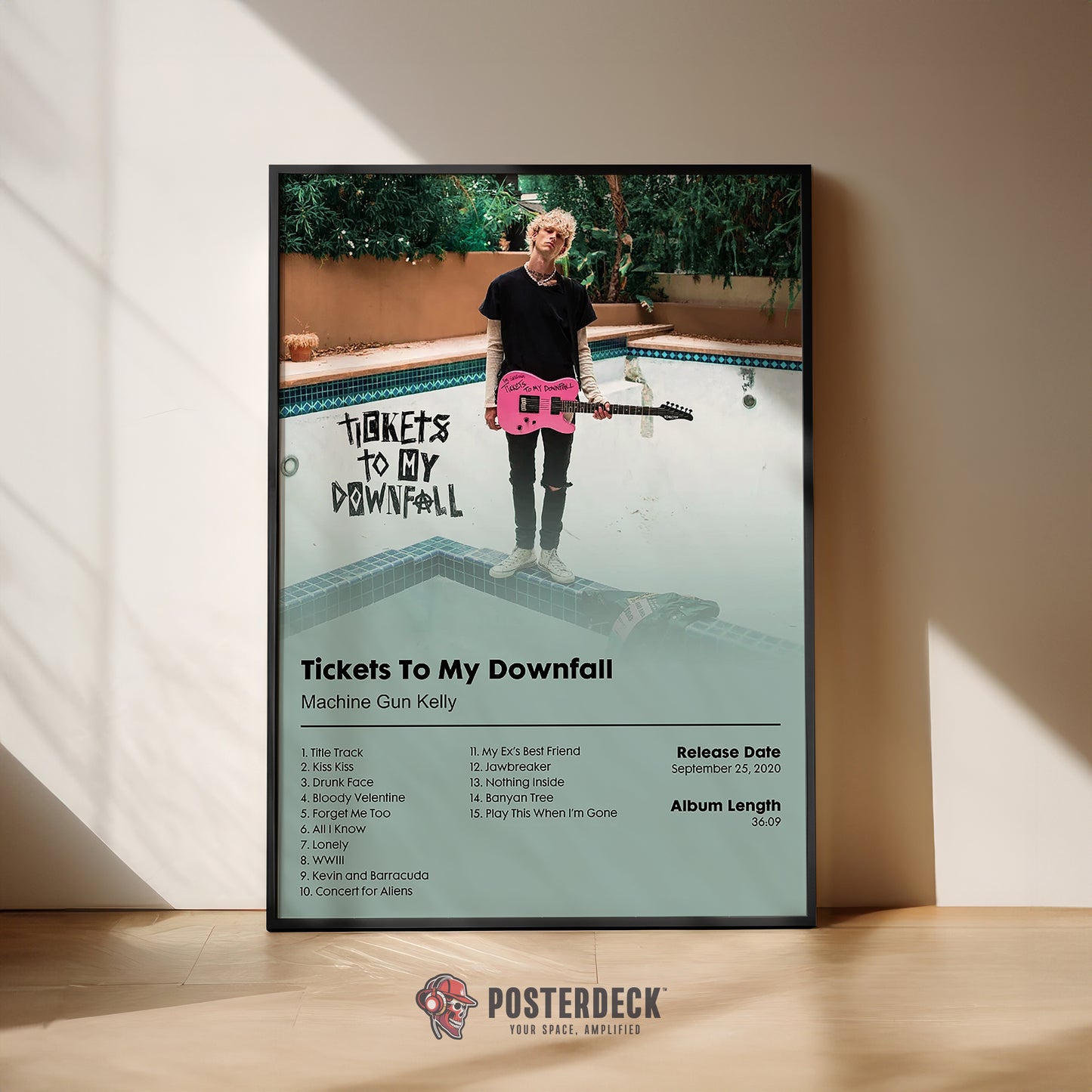 Machine Gun Kelly 'Tickets To My Downfall' Album Poster