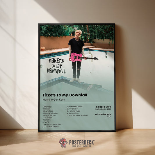 Machine Gun Kelly 'Tickets To My Downfall' Album Poster