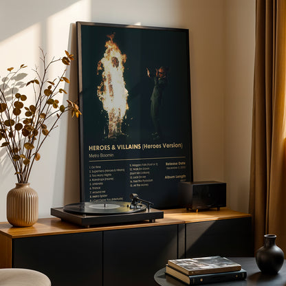 Metro Boomin 'HEROES & VILLAINS (Heroes Version)' Album Poster