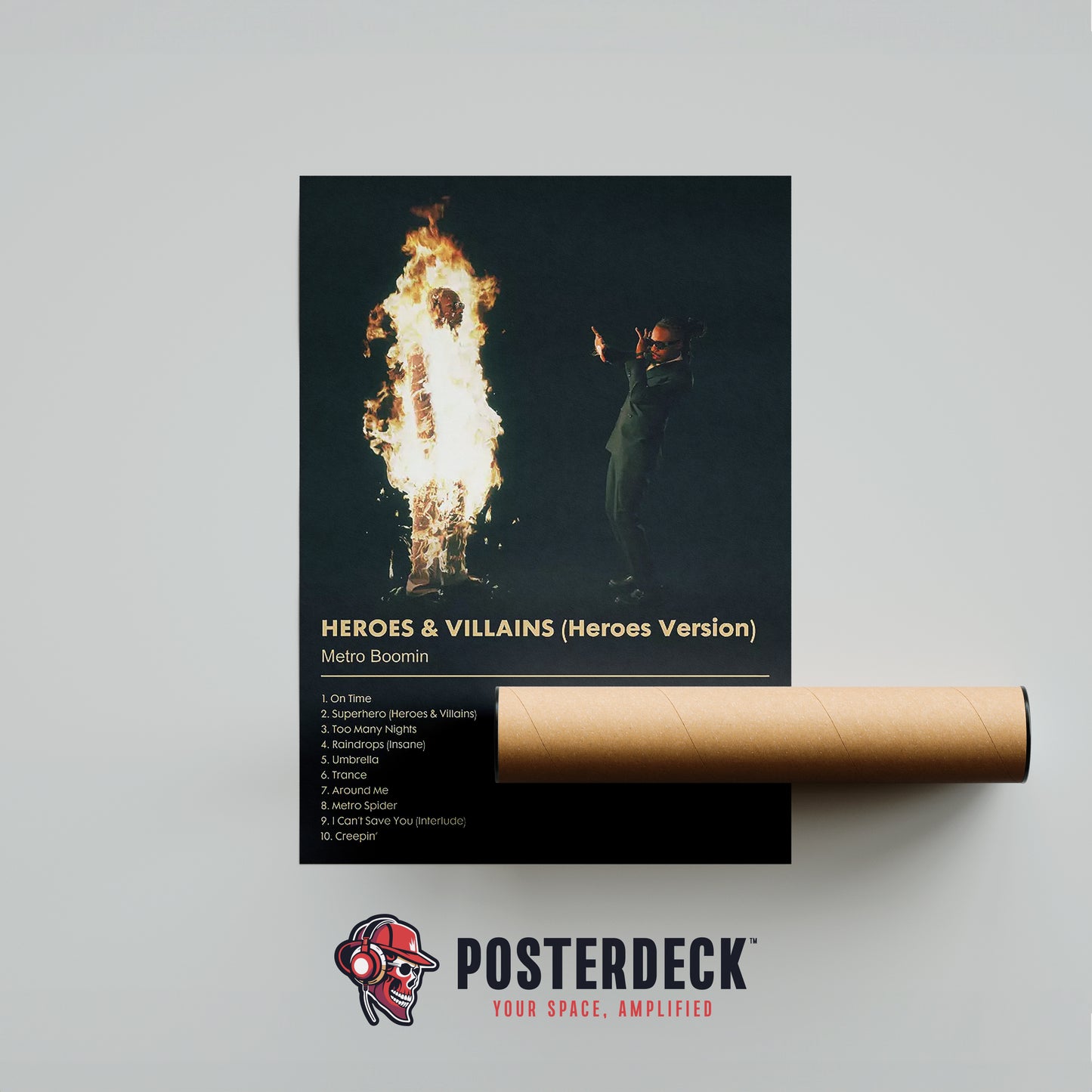 Metro Boomin 'HEROES & VILLAINS (Heroes Version)' Album Poster
