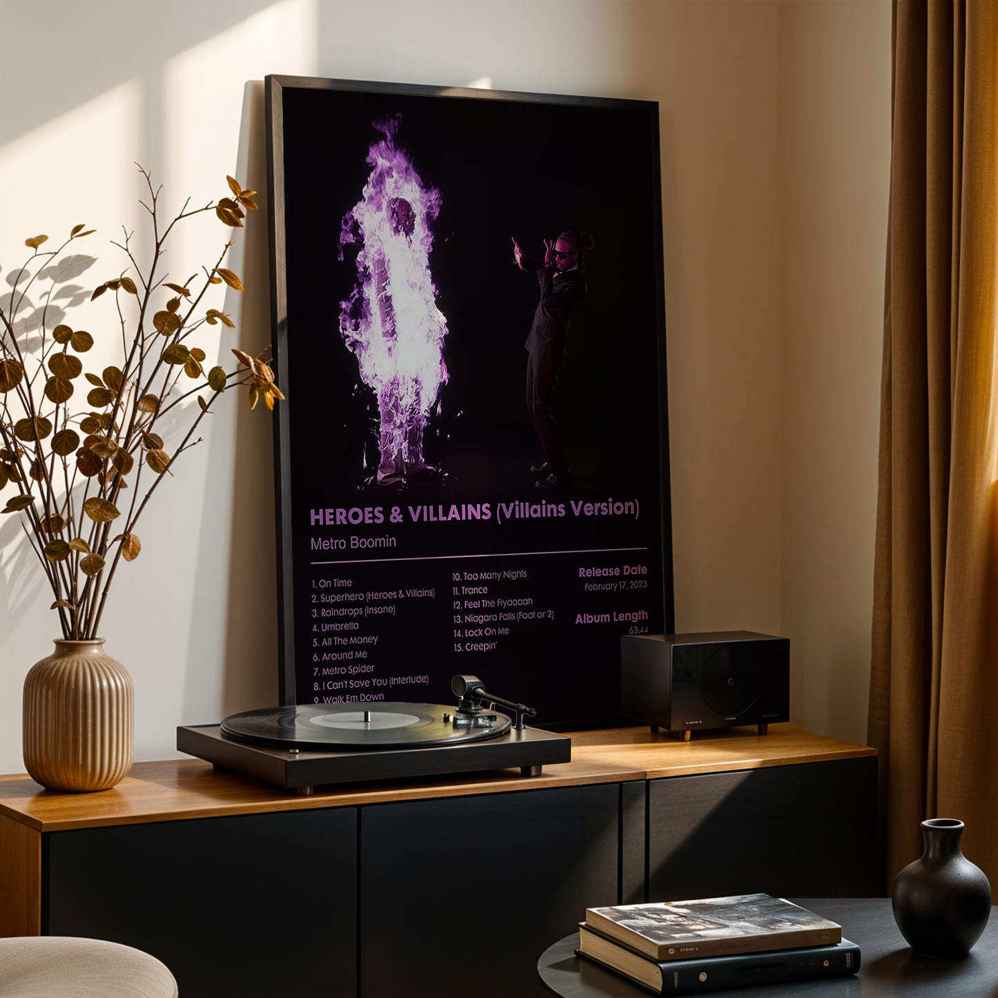 Metro Boomin 'HEROES & VILLAINS (Villains Version)' Album Poster