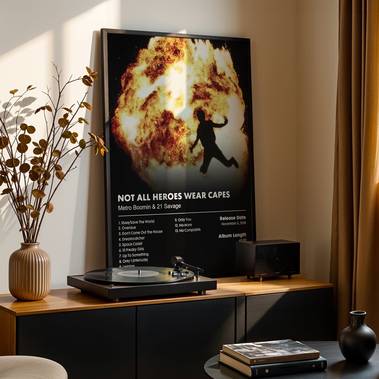 Metro Boomin & 21 Savage 'NOT ALL HEROES WEAR CAPES' Album Poster