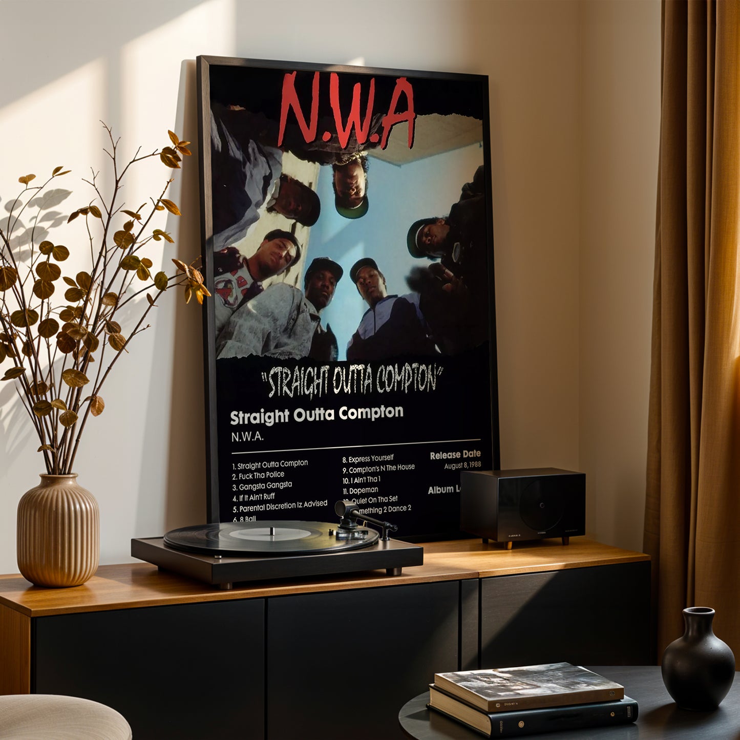N.W.A 'Straight Outta Compton' Album Poster