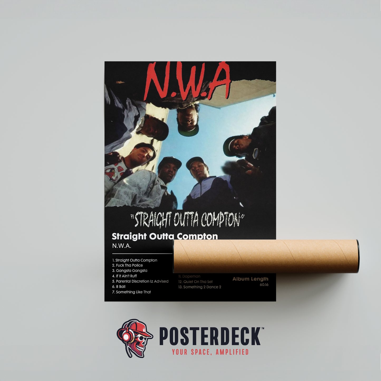N.W.A 'Straight Outta Compton' Album Poster