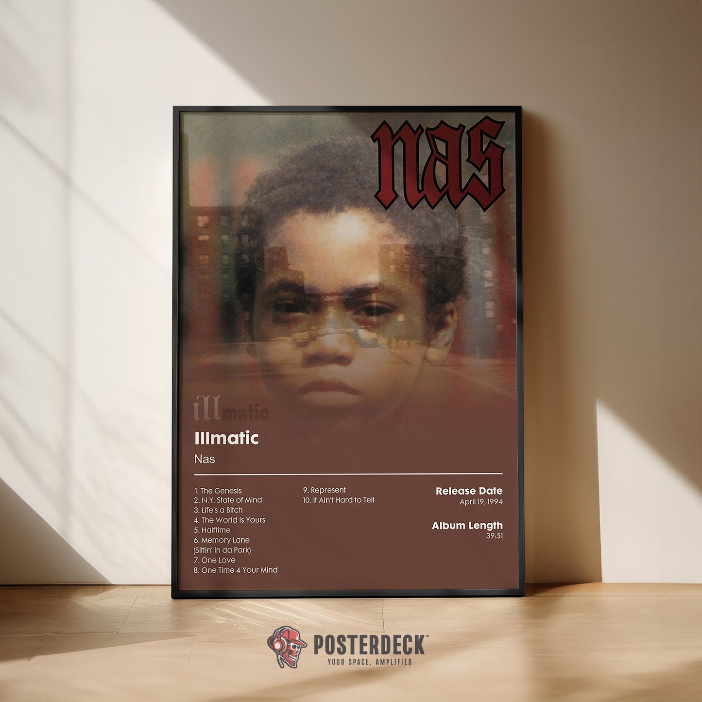 Nas 'Illmatic' Album Poster
