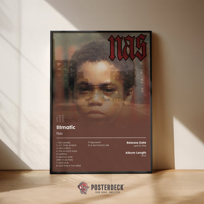Nas 'Illmatic' Album Poster